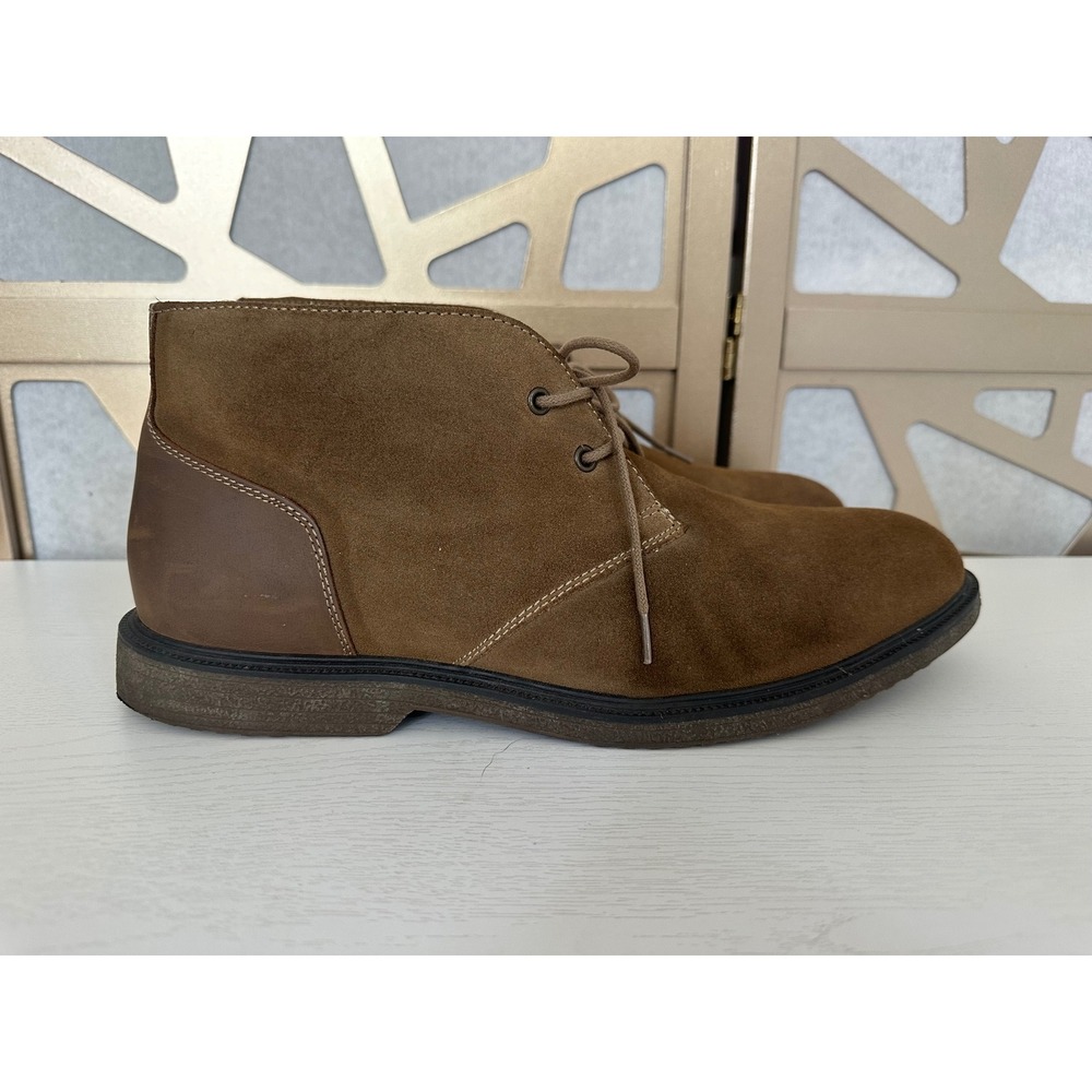 GH Bass & Co Radley Brown Suede Chukka Desert Boots Mens 12 W Wide Indy Shoes